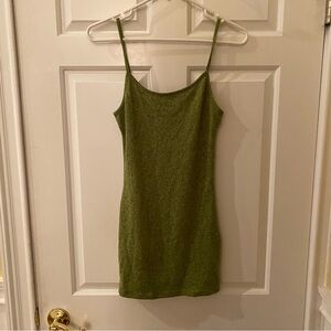 SHEIN Green Heather Mini Dress XS